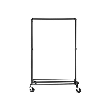 Signature Home Heavy-Duty Kledingrek Industrieel – Robuust Kledingrek met Metalen Frame voor Slaapkamer, Hal of Wasruimte
