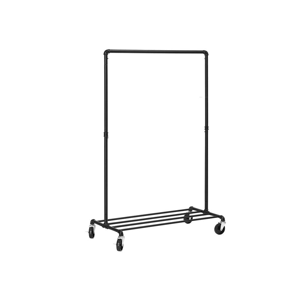 Signature Home Heavy-Duty Kledingrek Industrieel – Robuust Kledingrek met Metalen Frame voor Slaapkamer, Hal of Wasruimte