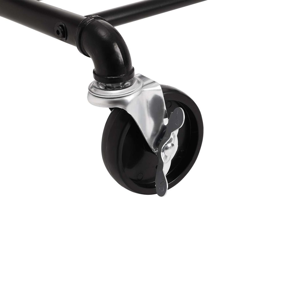 Signature Home Heavy-Duty Kledingrek Industrieel – Robuust Kledingrek met Metalen Frame voor Slaapkamer, Hal of Wasruimte