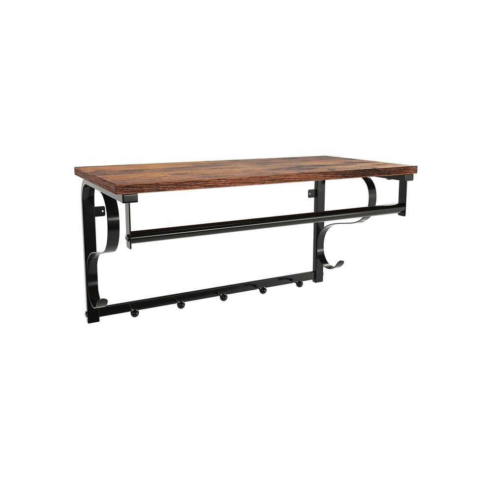 Signature Home Wandgarderobe Industrieel – Kapstok met Plank en Haken, Industrieel Design