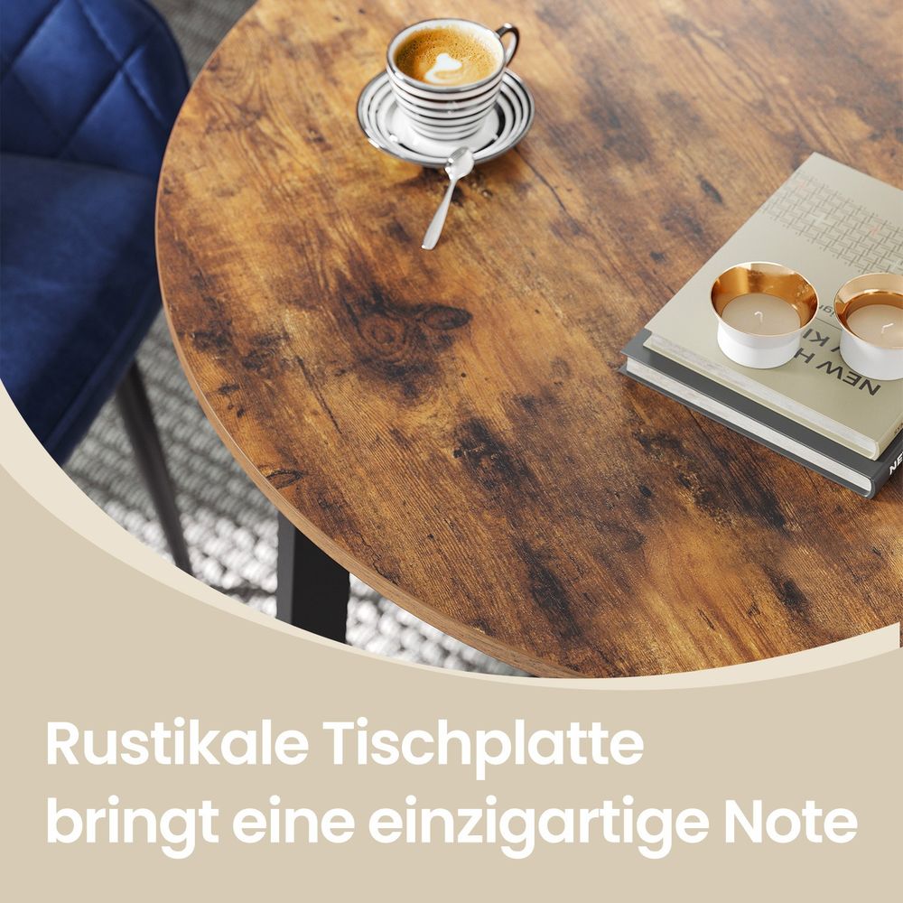 Ronde Tafel 80 x 75 cm – Ideaal voor Keuken of Eethoek