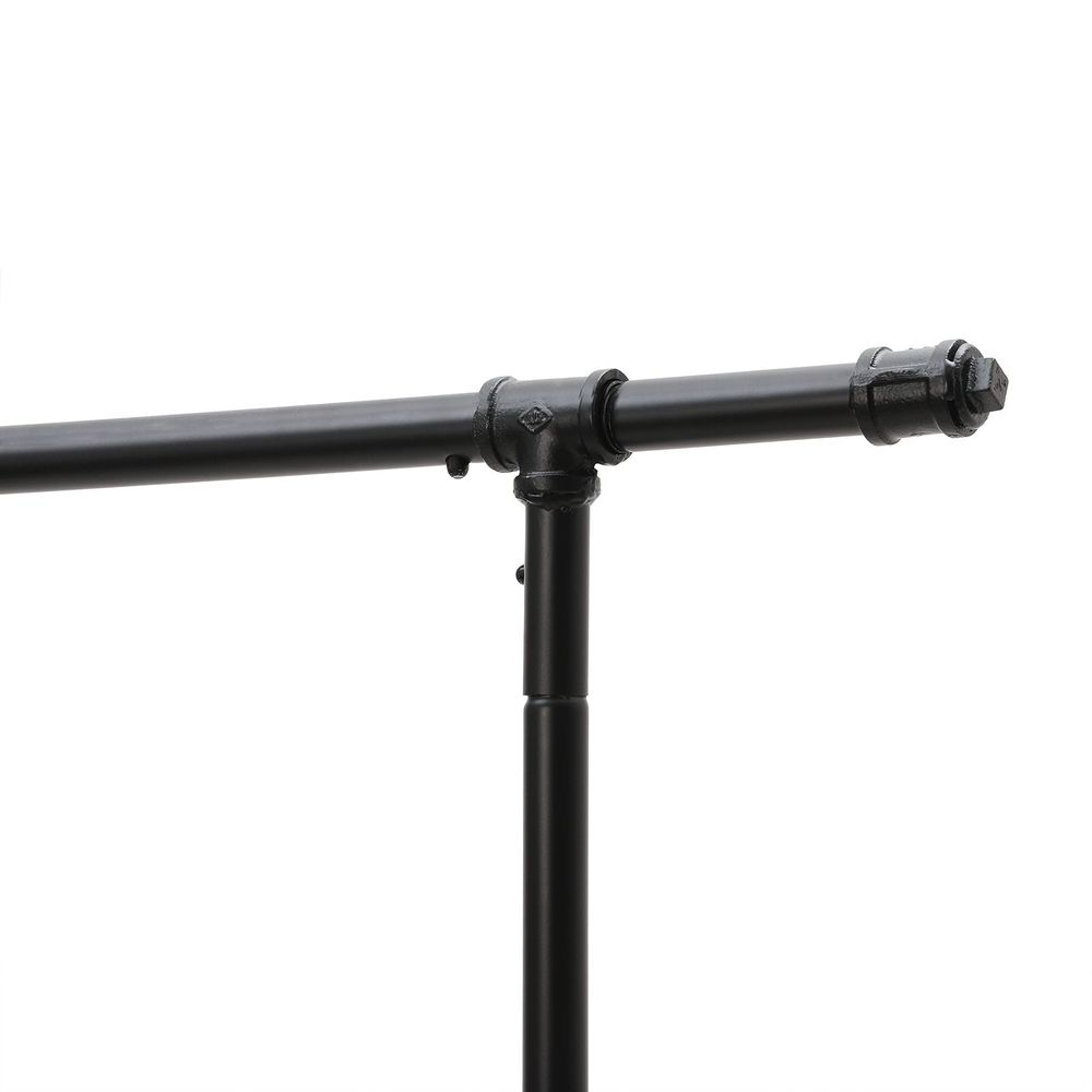 Signature Home Metalen Kledingrek Zwart – Stevig Garderoberek voor Kleding en Jassen-Staand Metalen Kledingrek