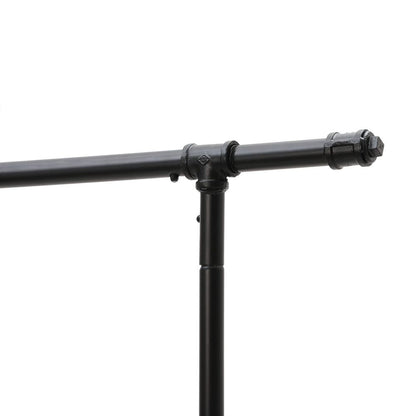 Signature Home Metalen Kledingrek Zwart – Stevig Garderoberek voor Kleding en Jassen-Staand Metalen Kledingrek