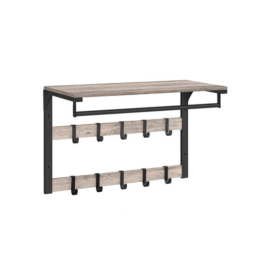 Signature Home Wandrek met Kledingstang – Moderne Wandgarderobe voor Hal, Gang en Slaapkamer