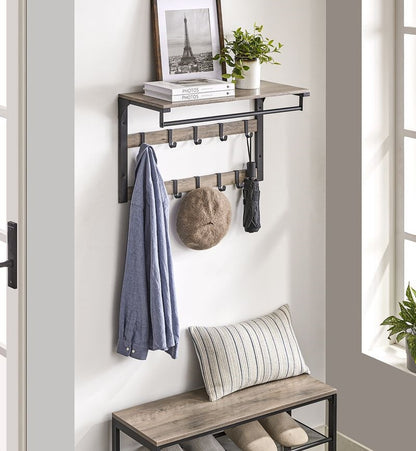 Signature Home Wandrek met Kledingstang – Moderne Wandgarderobe voor Hal, Gang en Slaapkamer