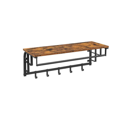 Signature Home Wandkapstok met 5 Afneembare Haken – Wandgarderobe voor Jassen, Tassen en Accessoires
