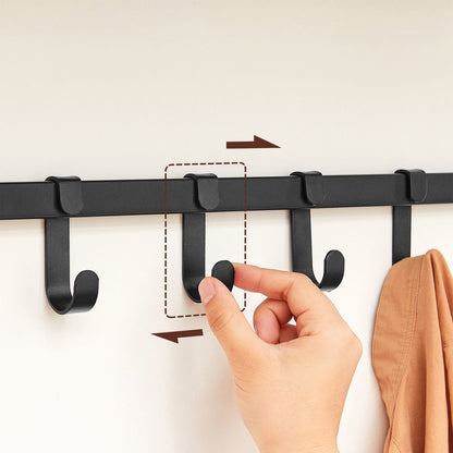 Signature Home Wandkapstok met 5 Afneembare Haken – Wandgarderobe voor Jassen, Tassen en Accessoires