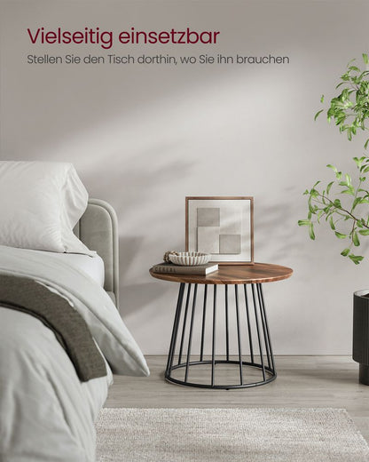 "Salontafelset van 2 – Walnoothout & Staal"
