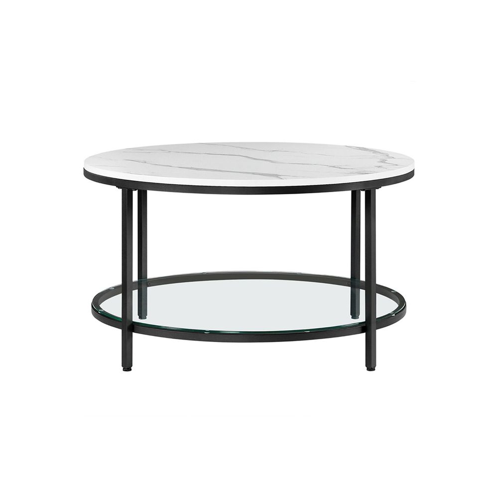 Moderne Salontafel voor de Woonkamer met 2 Opbergshelves