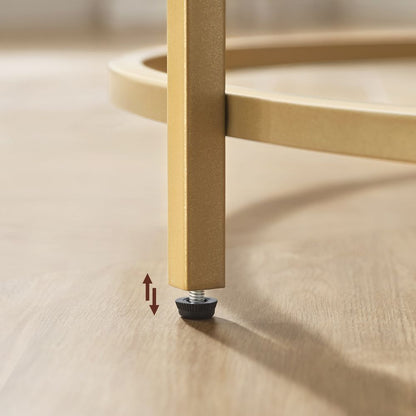 Moderne Ronde Salontafel – Metalen Onderstel