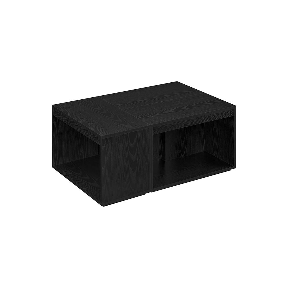 Salontafelset van 3 – Ebony Zwart met Opbergruimte