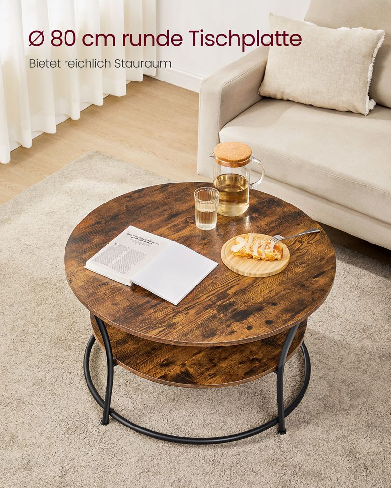 "Moderne Salontafel met 2 Handige Shelves"