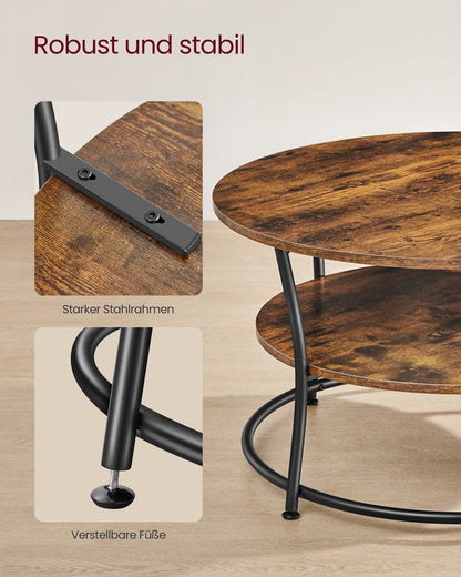 "Moderne Salontafel met 2 Handige Shelves"