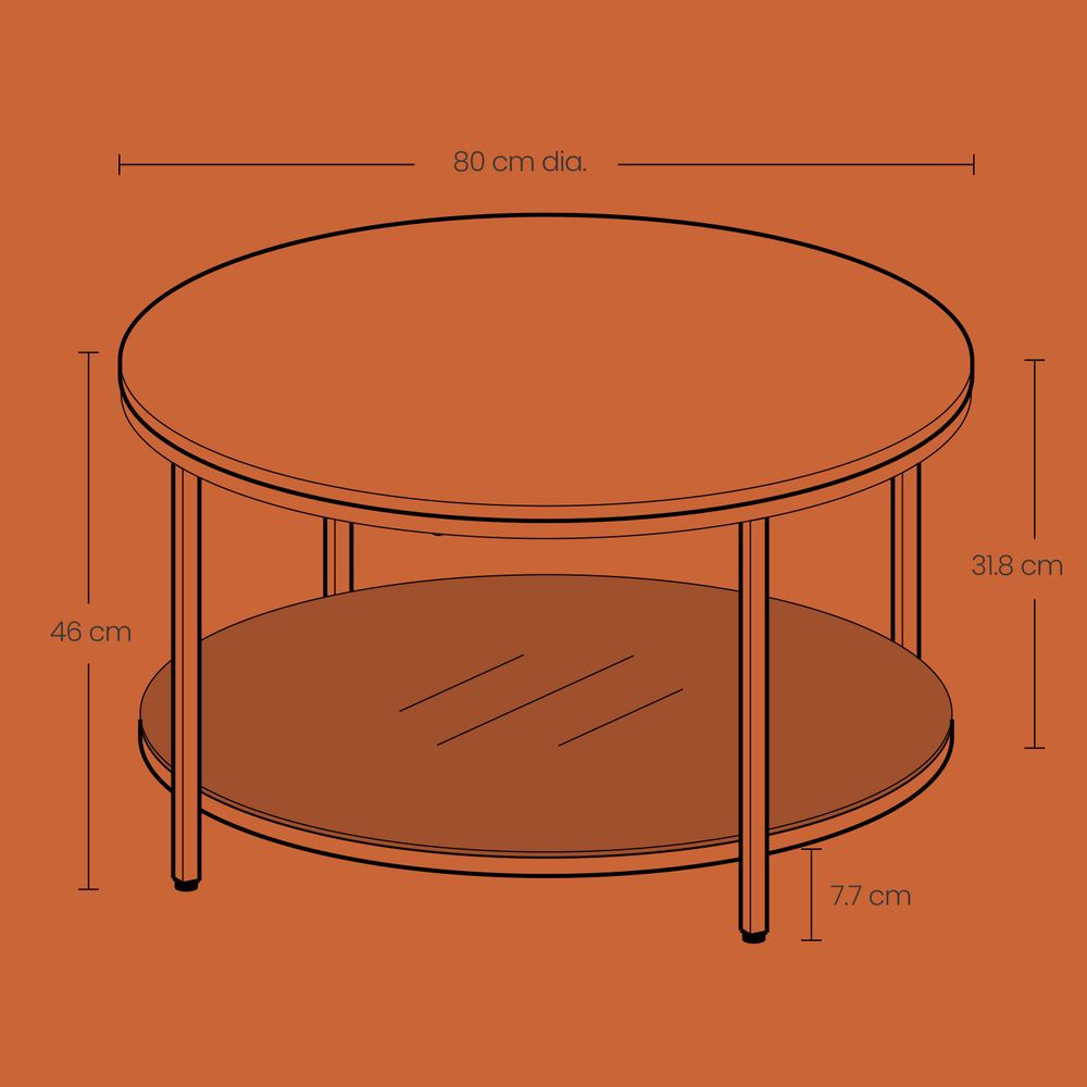 Multifunctionele Salontafel – Voor Woonkamer of bij de Bank