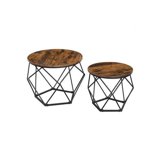 Ronde Salontafel Set van 2 – Minimalistisch Woonkameraccent
