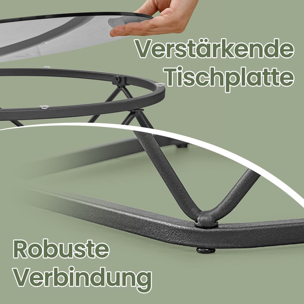 Set van 2 Ronde Salontafels – Moderne Nesting Tafels voor de Woonkamer