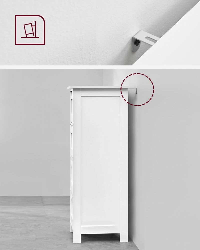 Landelijke Side Cabinet – Rustiek Houten Dressoir voor Woonkamer en Hal|Praktisch en Decoratief Dressoir