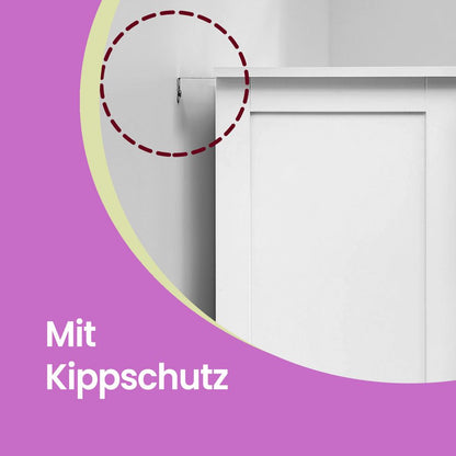 Badkamerkast met 4 Lades en Compact Design voor Maximale Opbergruimte|Praktisch en Modern|Ideaal voor Kleine Badkamers