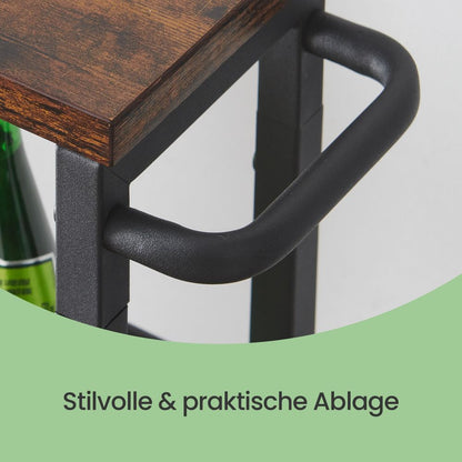 Compact 4-Laags Nisrek op Wielen | Smalle Keuken Trolley voor Opbergen & Organiseren|Multifunctionele Verrijdbare Opbergwagen