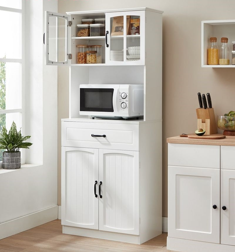 Moderne Vrijstaande Keukenkast met Verstelbare Legplanken-Keuken Opbergkast