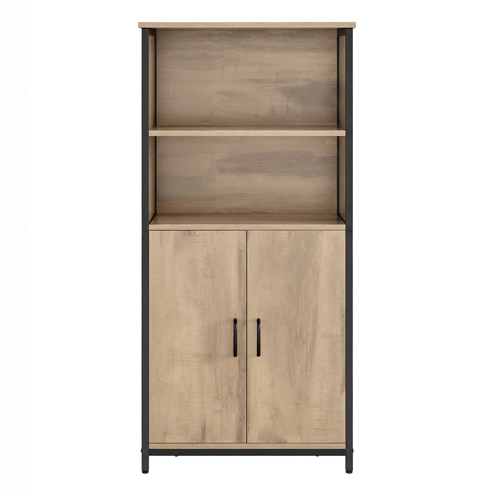 2-vaks boekenkast met verstelbare planken – multifunctionele opbergkast|verstelbare planken voor woonkamer & kantoor|