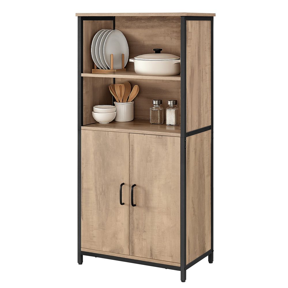 2-vaks boekenkast met verstelbare planken – multifunctionele opbergkast|verstelbare planken voor woonkamer & kantoor|