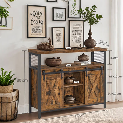 Multifunctionele Opbergkast voor Woonkamer en Kantoor|Dressoir Opbergkast – Moderne Houten Kast voor Eetkamer|Ruimtebesparend Meubel