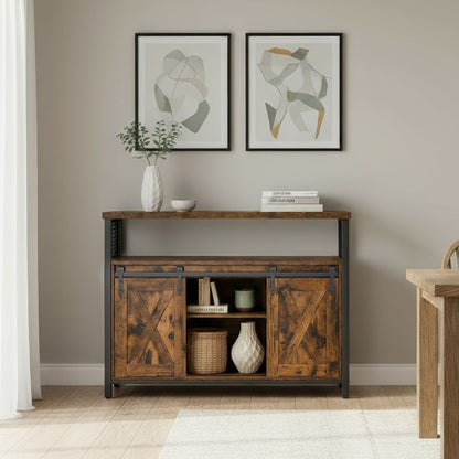 Multifunctionele Opbergkast voor Woonkamer en Kantoor|Dressoir Opbergkast – Moderne Houten Kast voor Eetkamer|Ruimtebesparend Meubel