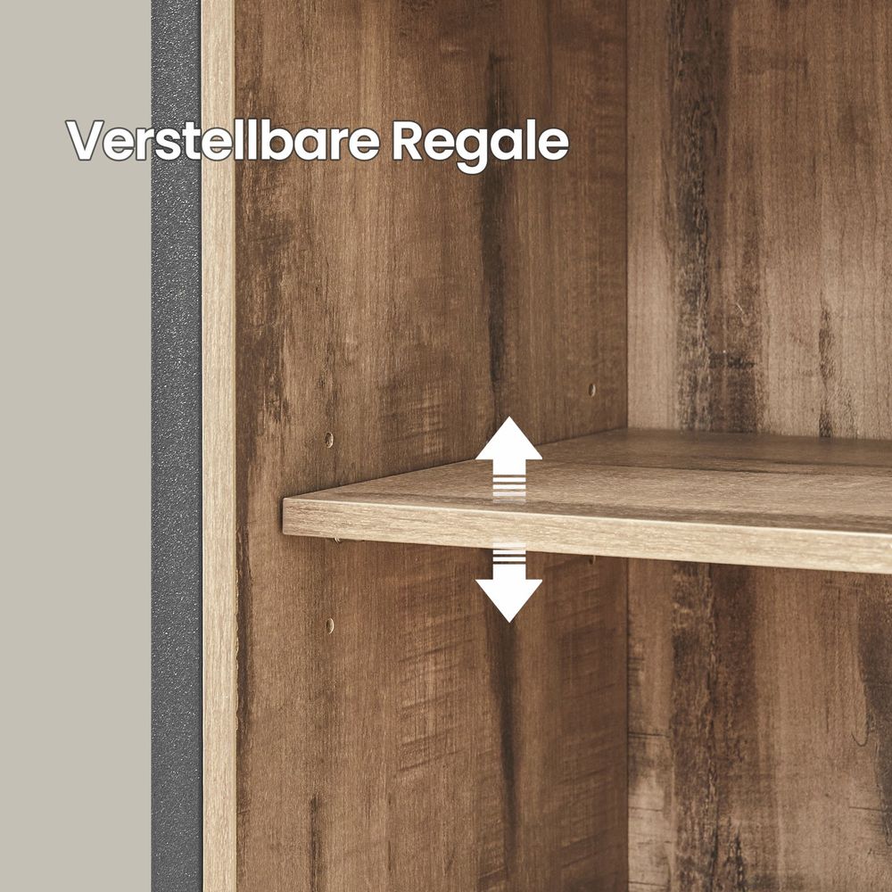 Sideboard met Schuifdeur, Opbergkast voor de Woonkamer en Vrijstaand TV-Meubel met Veel Opbergruimte