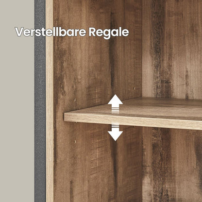 Sideboard met Schuifdeur, Opbergkast voor de Woonkamer en Vrijstaand TV-Meubel met Veel Opbergruimte