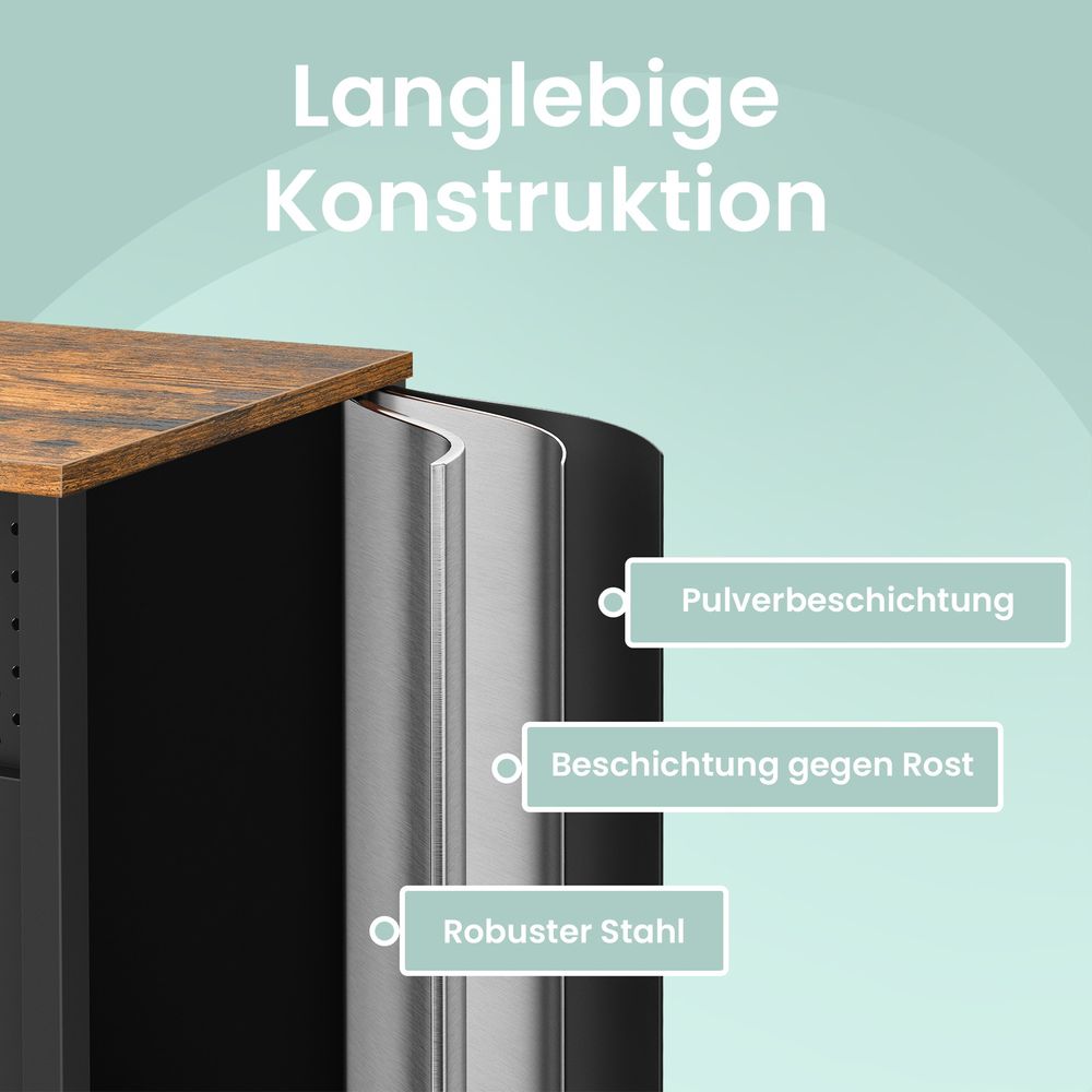 Opbergkast Sideboard met Dubbele Deuren – Magnetische Deursluiting, Modern Design voor Woonkamer en Kantoor