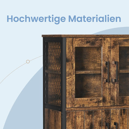 Opbergkast met Verstelbare Planken – Multifunctionele Keukenkast voor Woonkamer