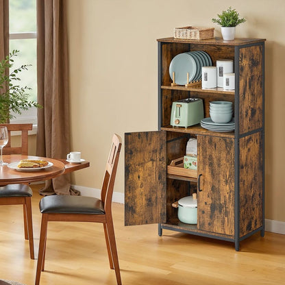 2-Compartiment Boekenkast met Verstelbare Planken – Boekenrek en Opbergkast|Open Opbergkast voor Woonkamer & Kantoor