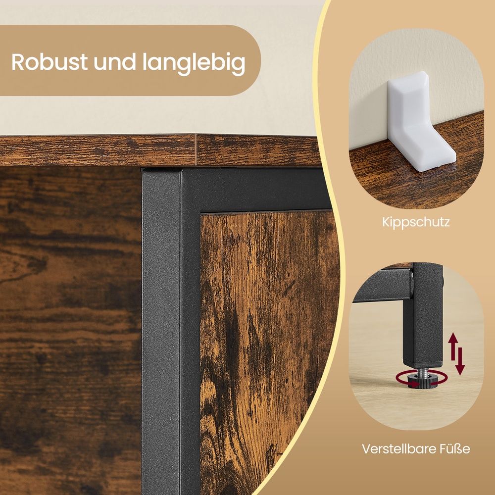 2-Compartiment Boekenkast met Verstelbare Planken – Boekenrek en Opbergkast|Open Opbergkast voor Woonkamer & Kantoor