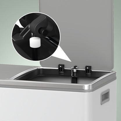 Signature Home Vuilnisbak 60L met 2 compartimenten – Dubbele prullenbak voor afvalscheiding in keuken of kantoor