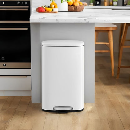Signature Home Prullenbak 50 Liter met Deksel – Grote Afvalbak voor Keuken en Thuisgebruik