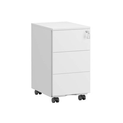 Signature Home Ladekast met 3 Laden 40 x 30 x 54 cm – Mat Wit, Compact Opbergmeubel voor Slaapkamer, Woonkamer en Hal
