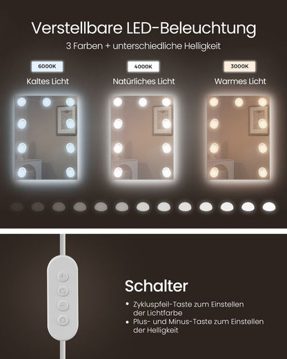 Venice Moderne Kaptafel met Spiegel en Lades-Minimalistische Kaptafel-Makeup tafel