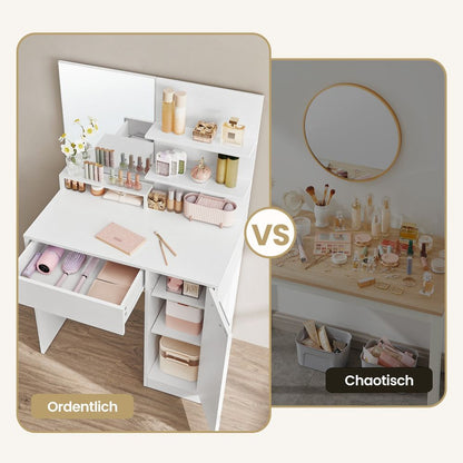 Ravenna Make-uptafel / Kaptafel met Spiegel – Stijlvolle Beautytafel voor Slaapkamer