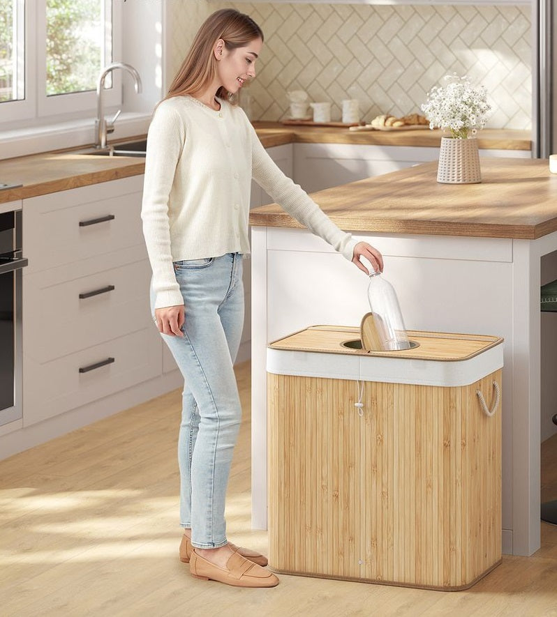 Signature Home Statiegeldfles Verzamelcontainer 120L – Met Inwerpopening en Afsluitdeksel