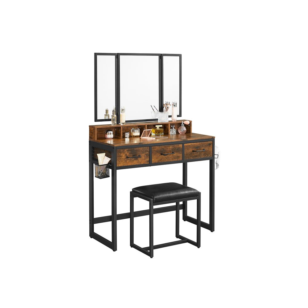 Rome Makeup tafel met 3-delige Spiegel