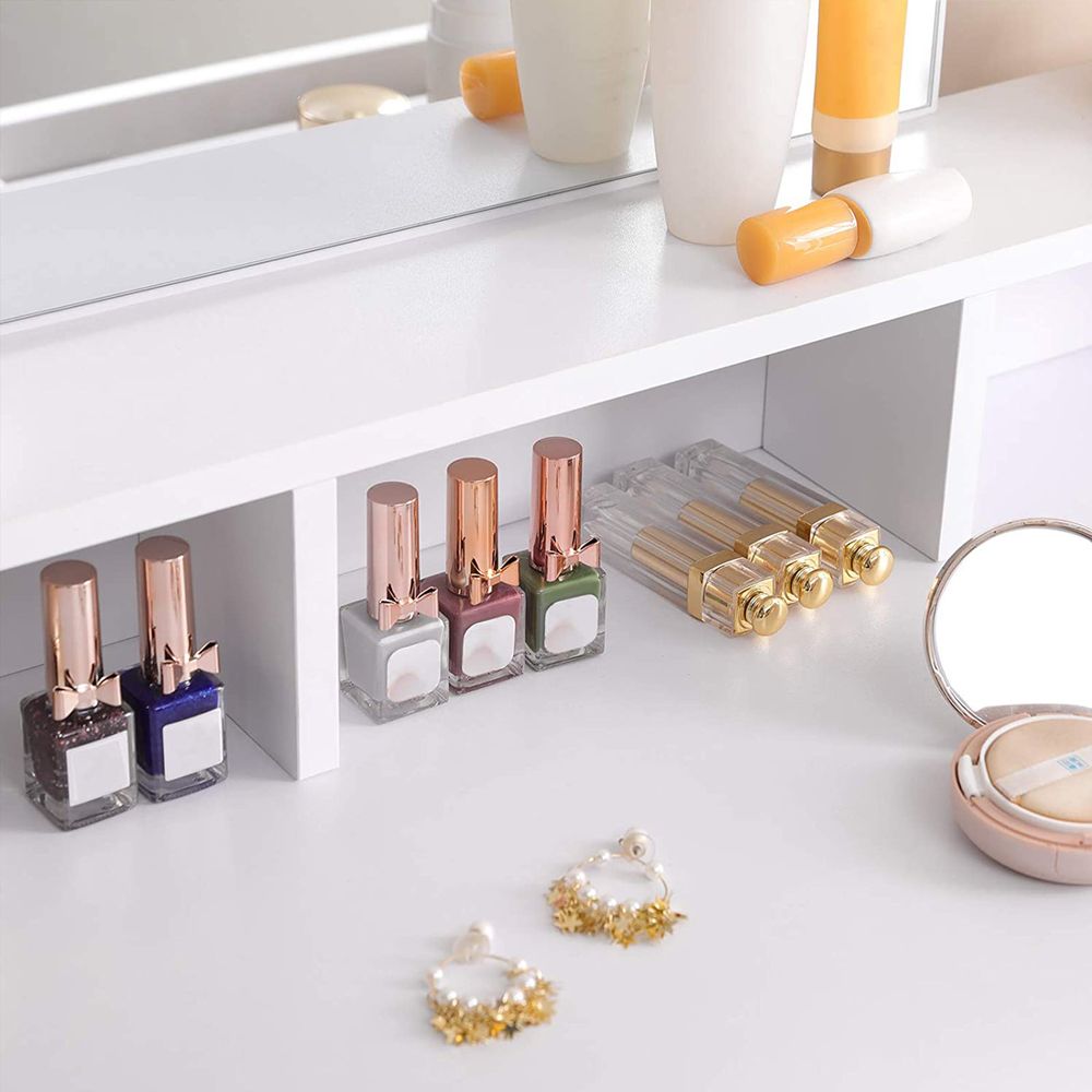Venice Makeup  tafel met Grote Rechthoekige Spiegel
