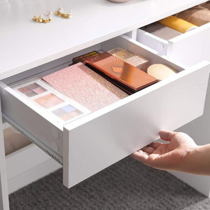 Venice Makeup  tafel met Grote Rechthoekige Spiegel
