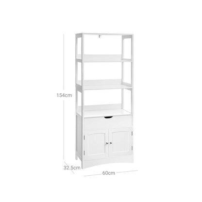 Opbergkast met 3 Open Vakken | Voor Woonkamer, Kantoor of Slaapkamer|Moderne Open Kast met 3 Vakken | Decoratief Opbergmeubel