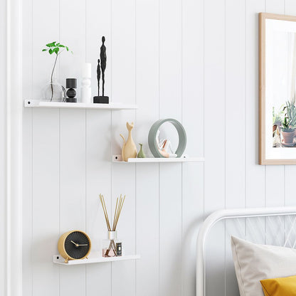 Signature Home Metalen Wandplank Wit – Fotoplank voor Lijsten en Decoratie, Wandplank voor Foto’s