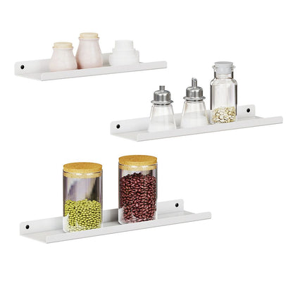 Signature Home Metalen Wandplank Wit – Fotoplank voor Lijsten en Decoratie, Wandplank voor Foto’s
