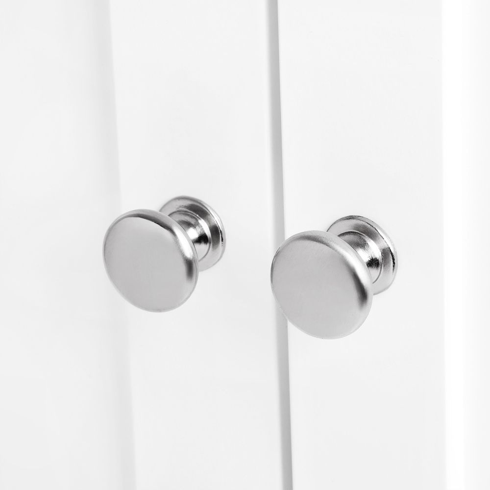 Badkamermeubel Wit met Opbergruimte – Vrijstaande Vanity Unit-Ruimtebesparend-Badkamer met Opbergkast