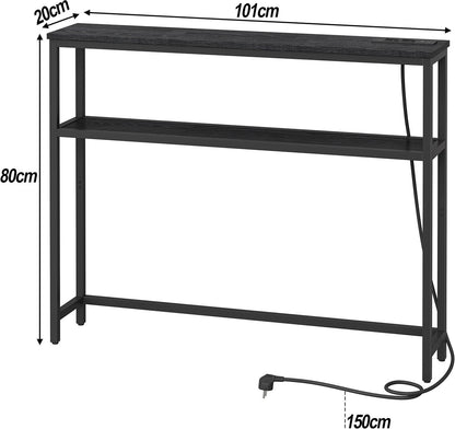Milly Consoletafel - Console tafel - Smalle Bijzettafel met laadstation