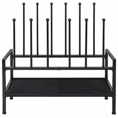 Signature Home Laarzenrek voor 6 Paar – Metalen Schoenenrek met 2 Legplanken – Zwart