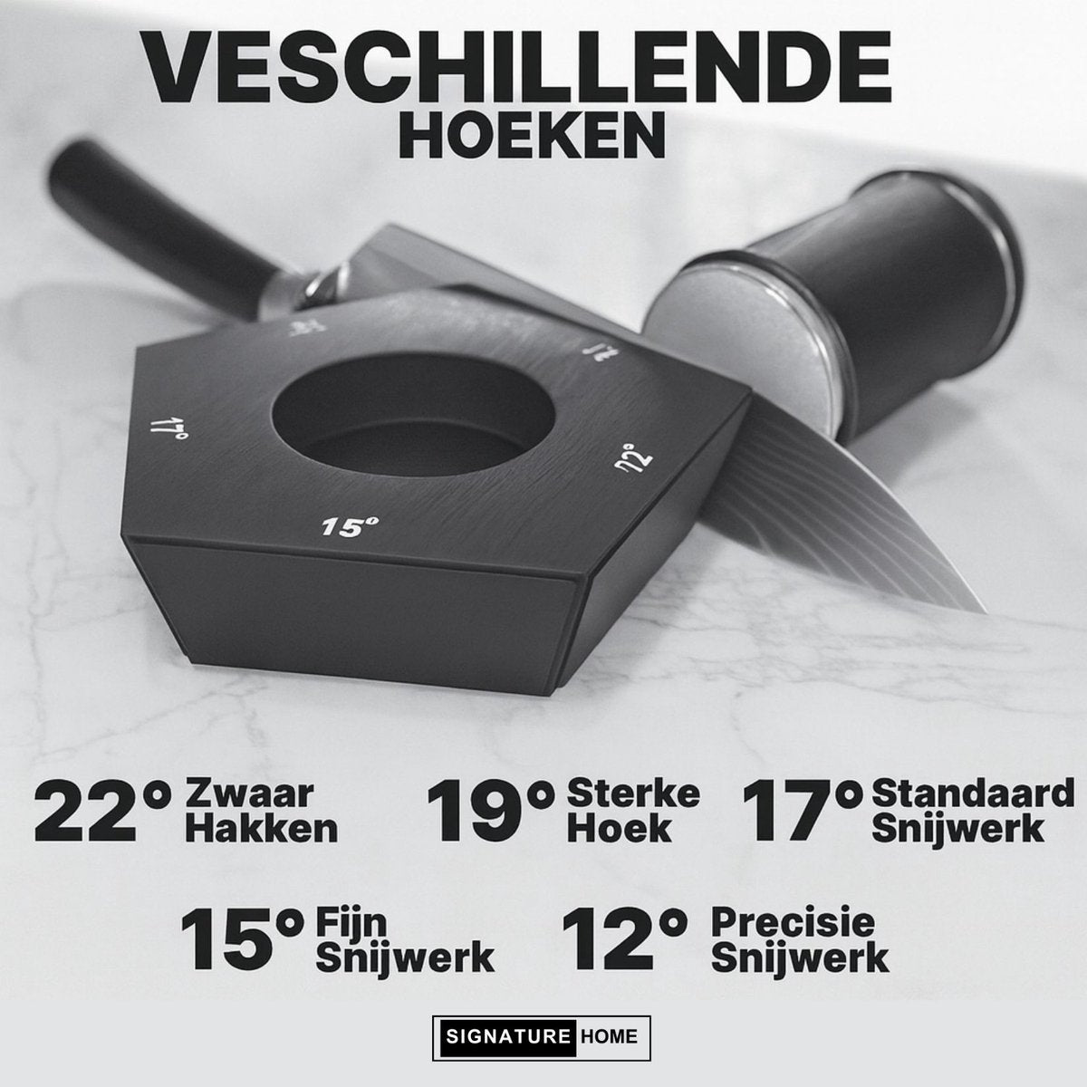Professionele Messenslijper – Rollende Messenslijper - Aanzetstaal - Magnetisch – Voor Keukenmessen – Premium Zwart Design